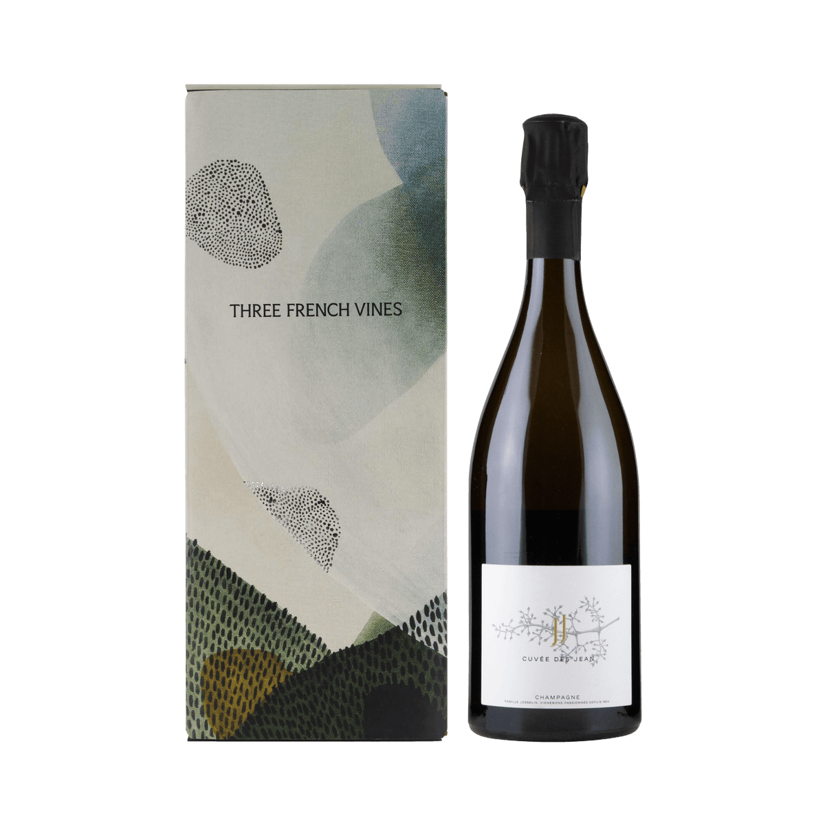 Jean Josselin Cuvée des Jean Extra-Brut NV in Champagne Art Gift