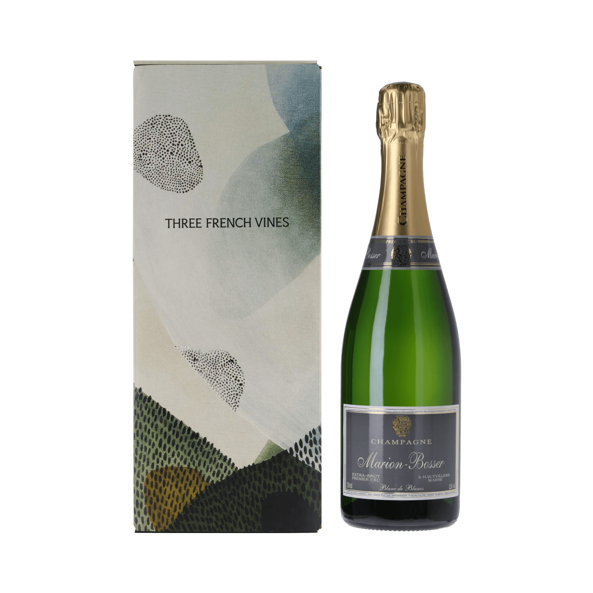 Marion-Bosser Blanc de Blancs Premier Cru Extra-Brut NV in Champagne Art Gift Box