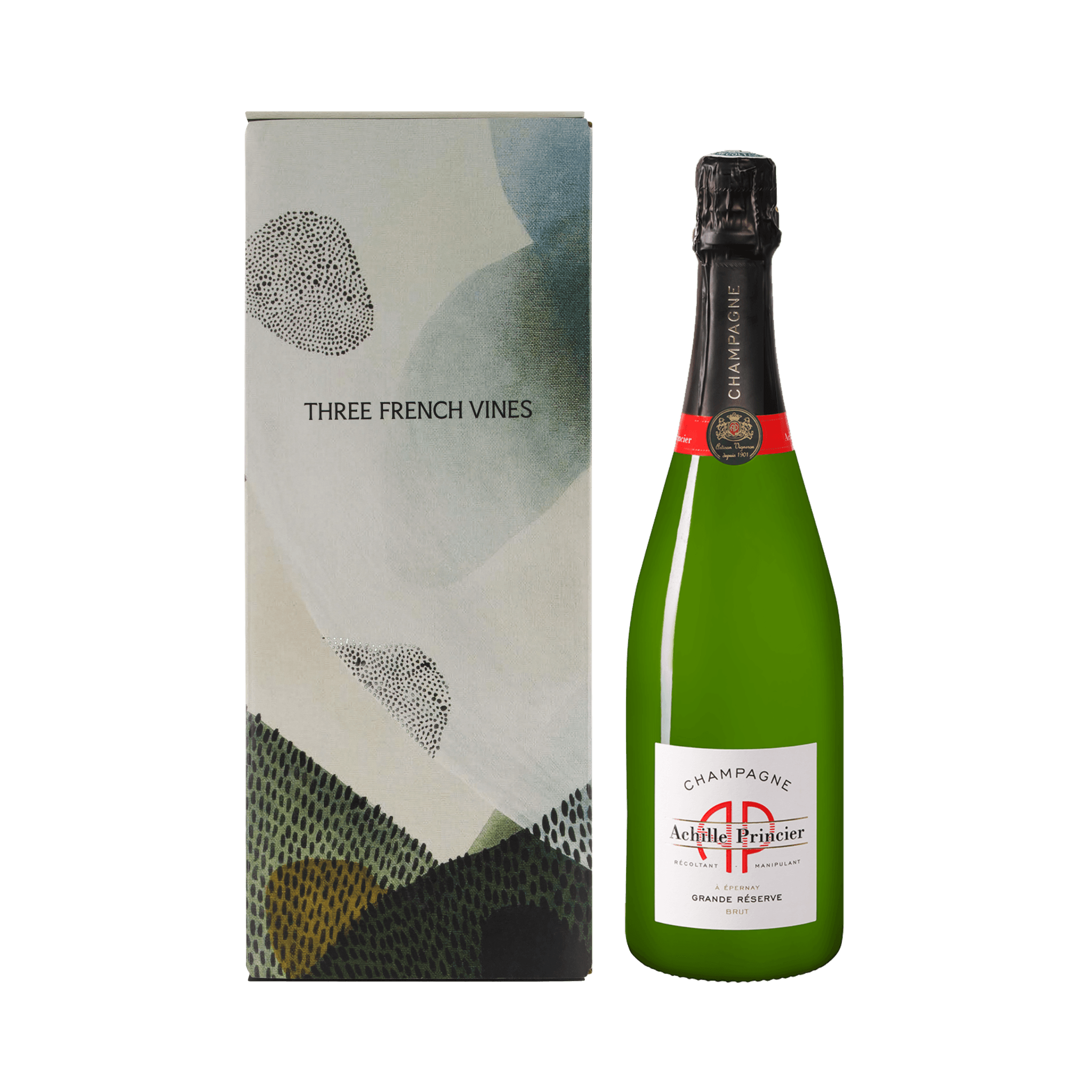 Achille Princier Grande Réserve Brut NV in Champagne Art Gift Box
