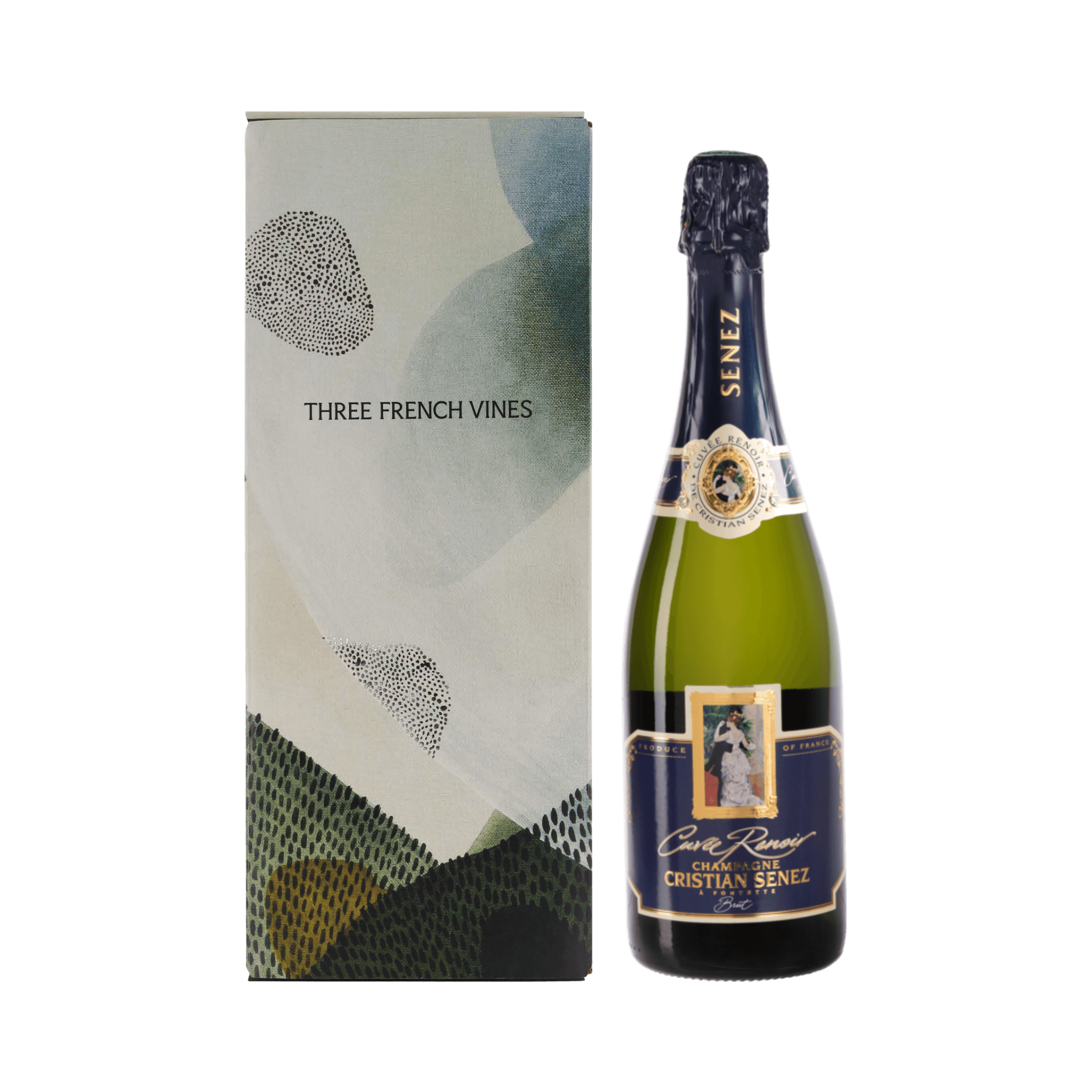 Cristian Senez Cuvée Renoir Brut NV in Champagne Art Gift Box