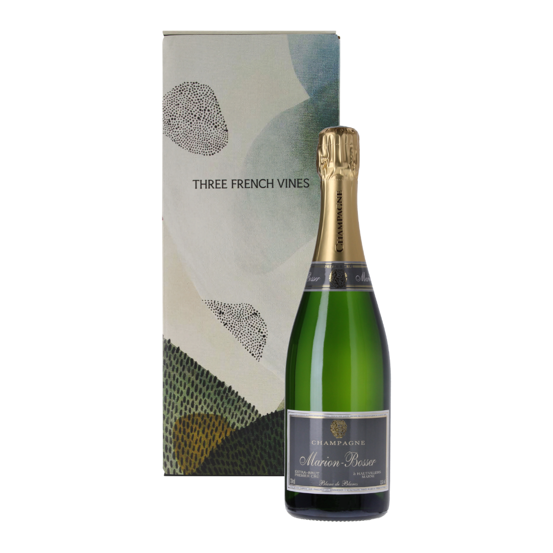 Marion-Bosser Blanc de Blancs Premier Cru Extra-Brut NV in Champagne Art Gift Box